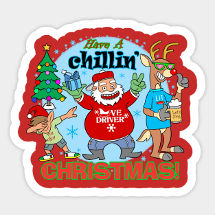 A Chillin' Christmas Sticker